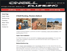 Tablet Screenshot of oneillplumbing.com.au